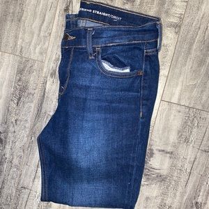 Old navy dark blue straight boyfriend jeans